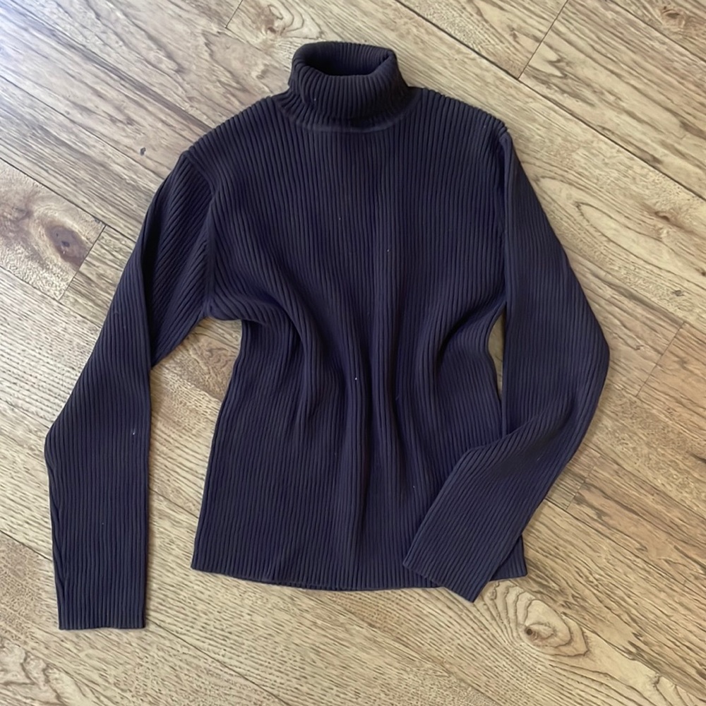 Vintage ISDA & CO L brown ribbed long sleeve sweater